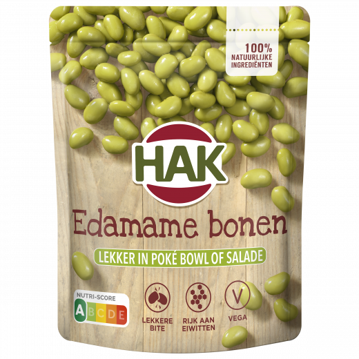 Poke bowl met rode kool en edamame boontjes